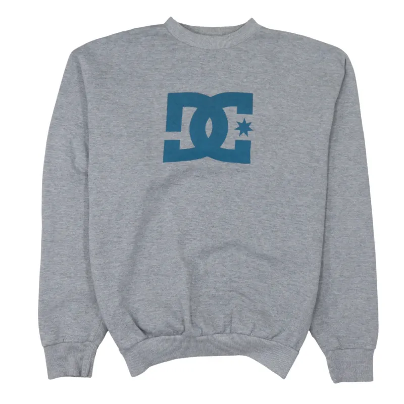 DC 90's Spellout Crew Neck Sweatshirt XLarge Grey sold by Vintage Club