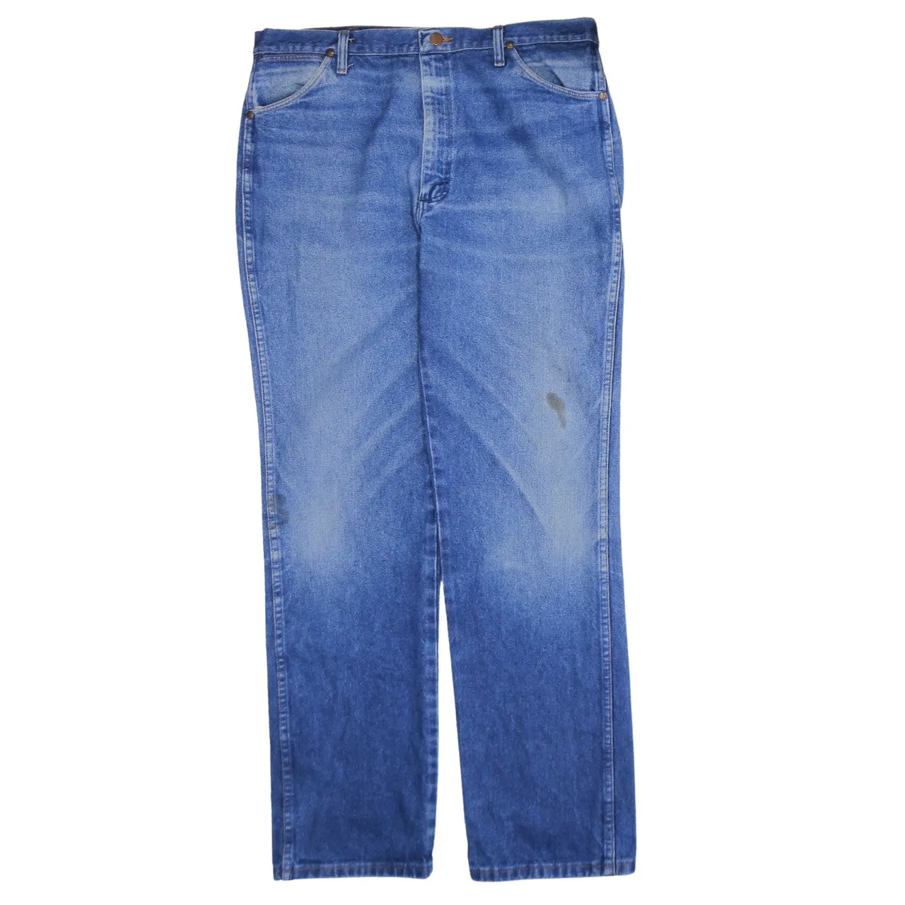 Wrangler 90's Lightwash Straight Leg Baggy Jeans / Pants 38 Blue sold by Vintage Club product image thumbnail 2