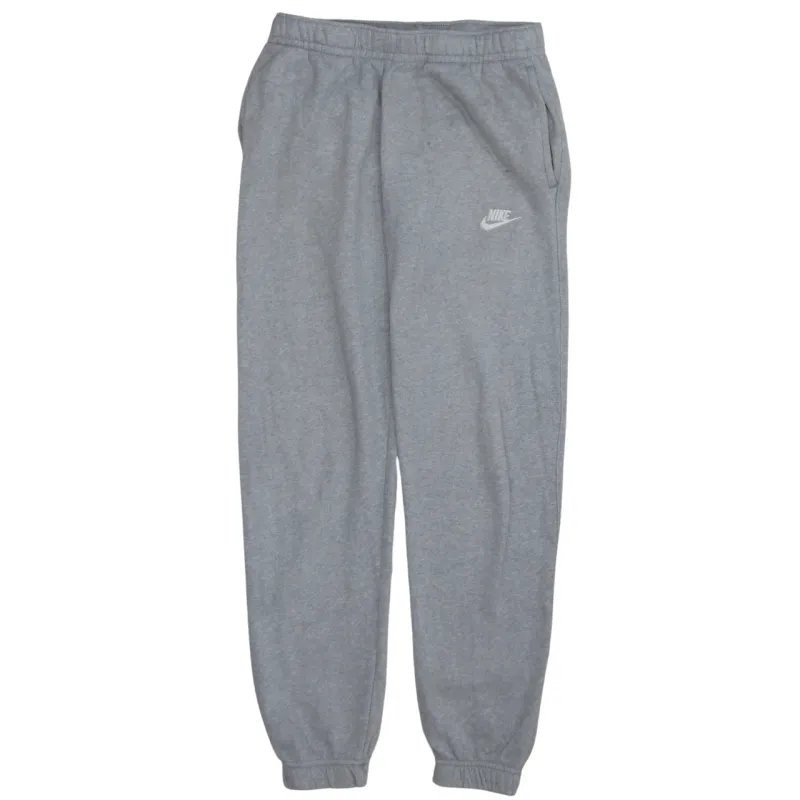 Nike Grey Joggers Men's Small Printed Swoosh Logo Elastic Waist Cuffed Sweatpants sold by Vintage Club
