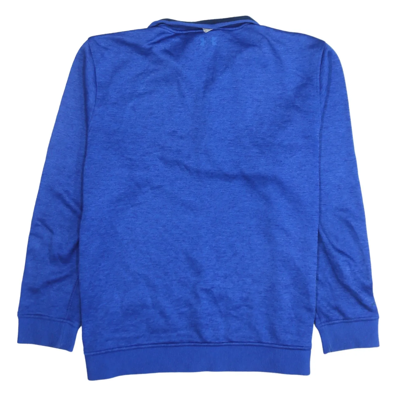 Under Armour Blue Quarter Zip Sweatshirt Women’s 2XL Embroidered Logo Fleece Pullover Top sold by Vintage Club product image thumbnail 2