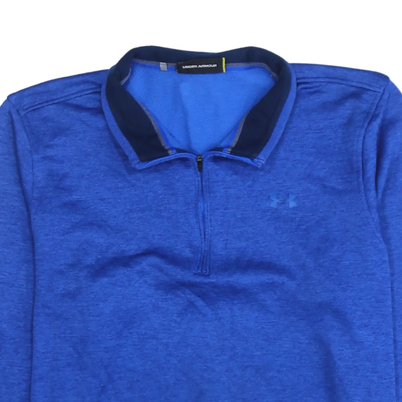 Under Armour Blue Quarter Zip Sweatshirt Women’s 2XL Embroidered Logo Fleece Pullover Top sold by Vintage Club product image thumbnail 3