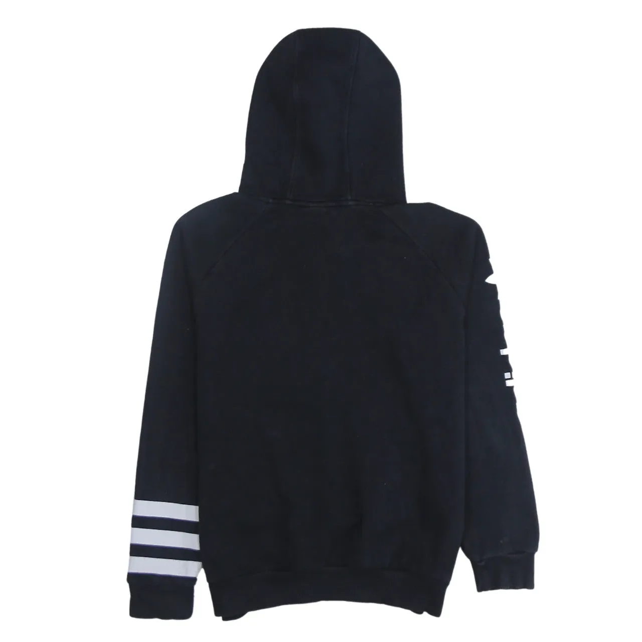 Adidas 90's Spellout Pullover Hoodie Large Black sold by Vintage Club product image thumbnail 2