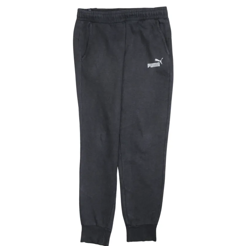 Puma Dark Grey Joggers Men’s Medium Fleece Lined Elastic Waist Cuffed Sweatpants made by Puma