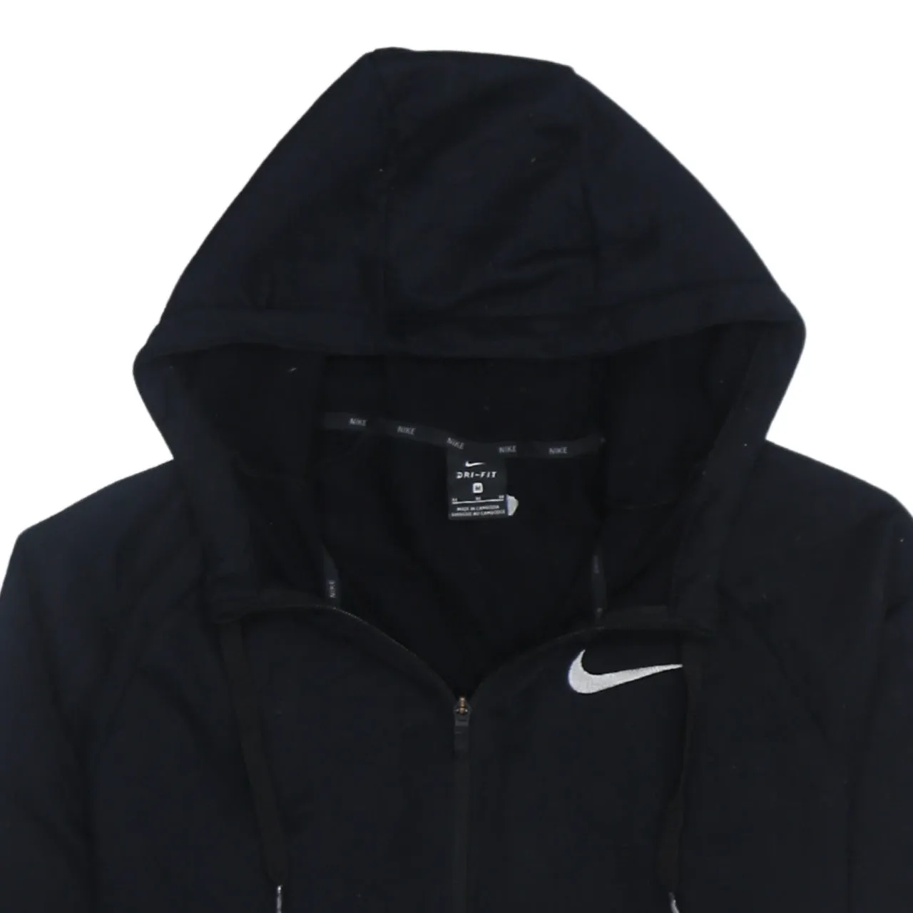 Nike 90's Swoosh Full Zip Up Hoodie Medium Black sold by Vintage Club product image thumbnail 3