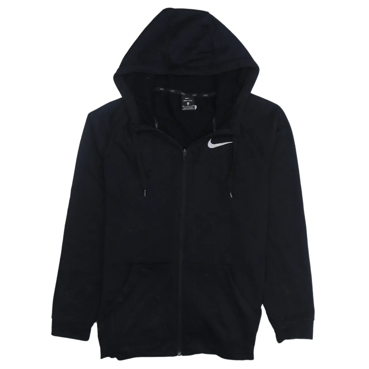 Nike 90's Swoosh Full Zip Up Hoodie Medium Black sold by Vintage Club