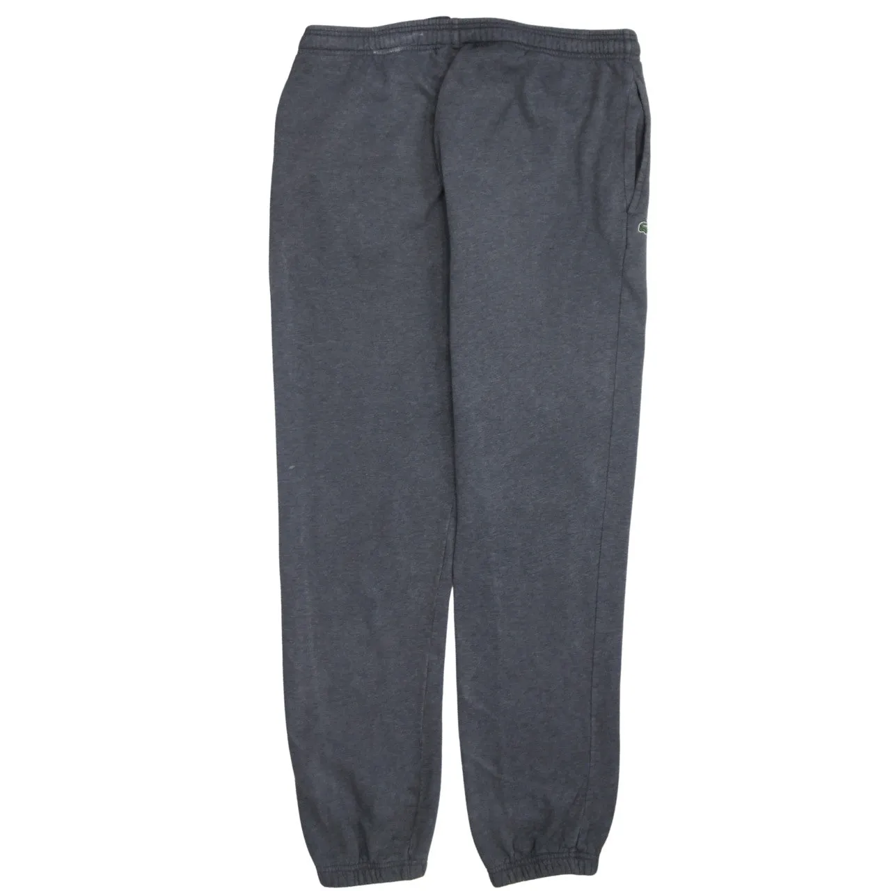 Lacoste Charcoal Grey Joggers Men's Large Drawstring Waist Elastic Cuff Fleece Sweatpants sold by Vintage Club product image thumbnail 2