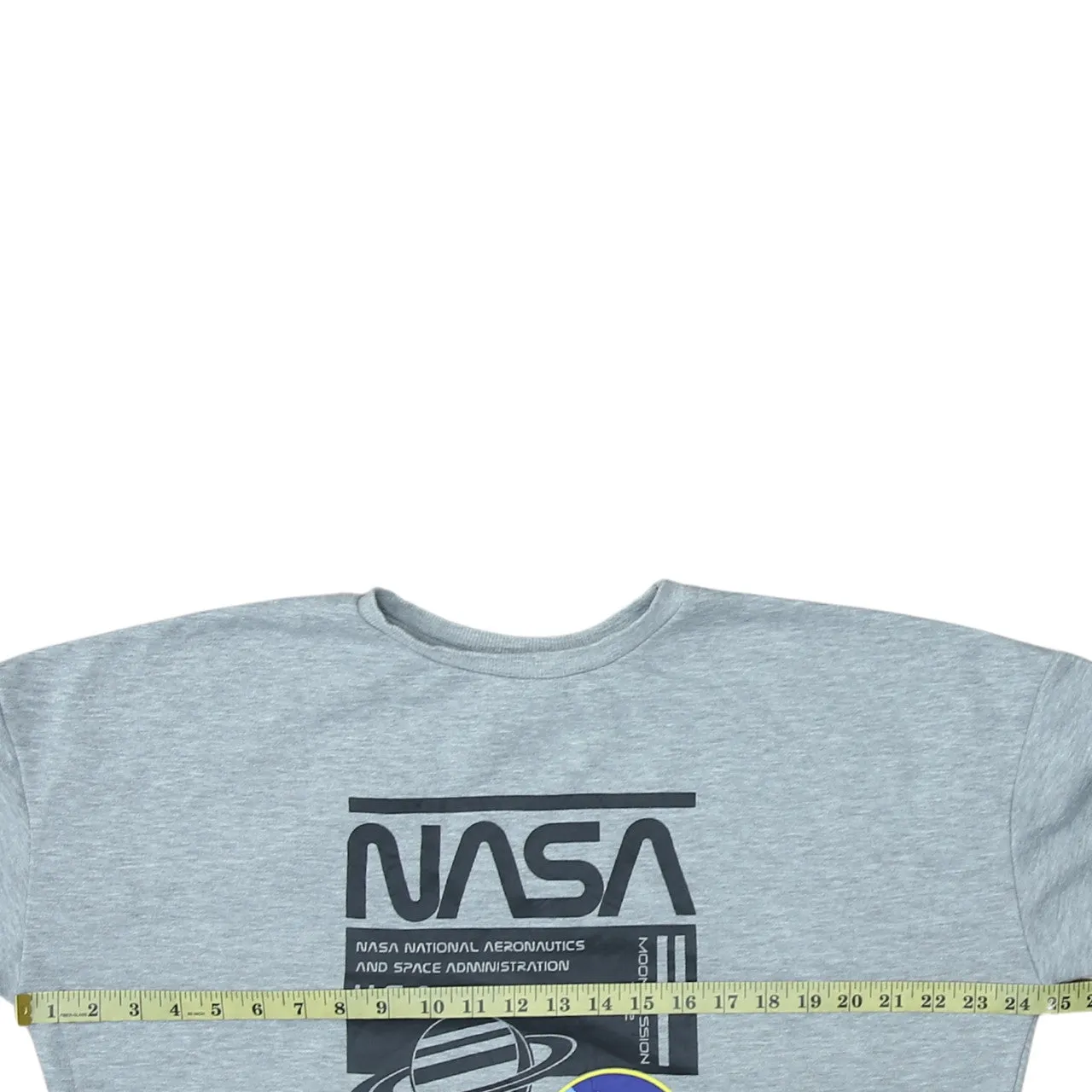 Nasa 90's Spellout Crew Neck Sweatshirt Medium Grey sold by Vintage Club product image thumbnail 5