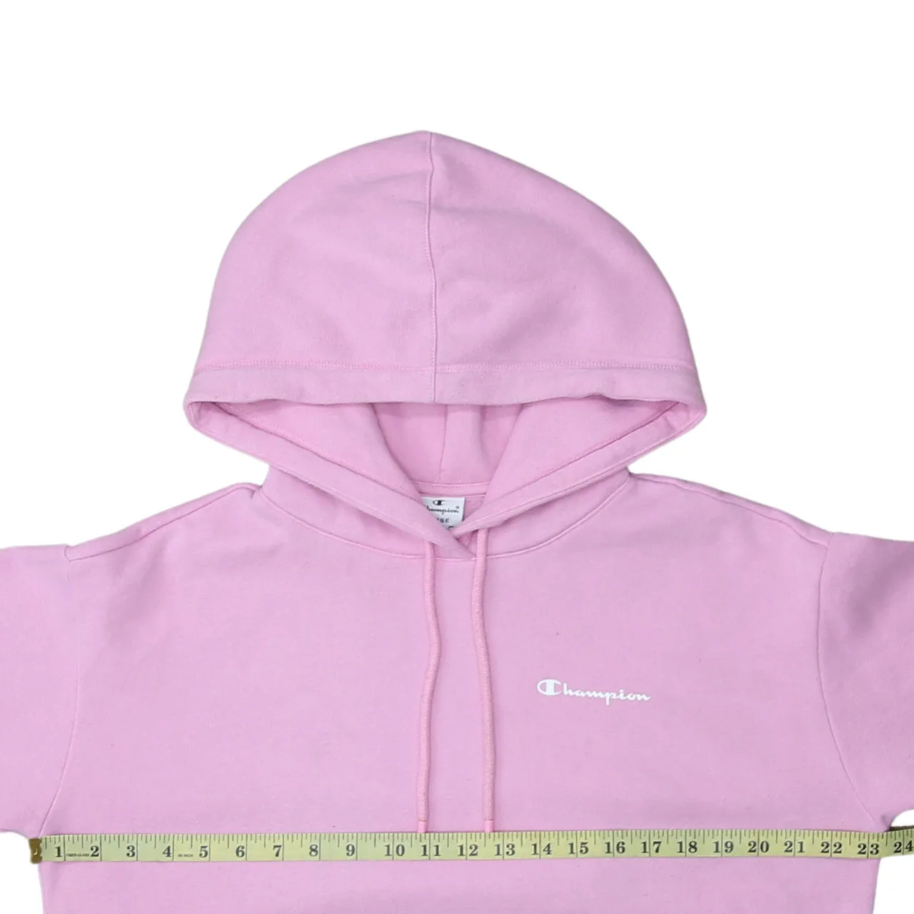 Champion 90's Drawstring Pockets Pullover Hoodie Large Pink sold by Vintage Club product image thumbnail 5