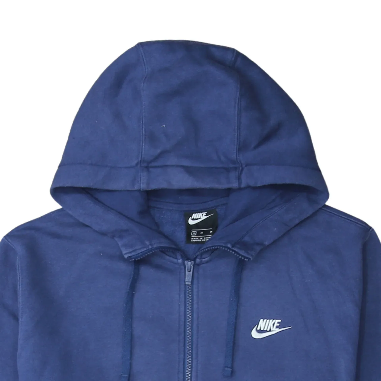 Nike 90's Swoosh Full Zip Up Hoodie Medium Navy Blue sold by Vintage Club product image thumbnail 3