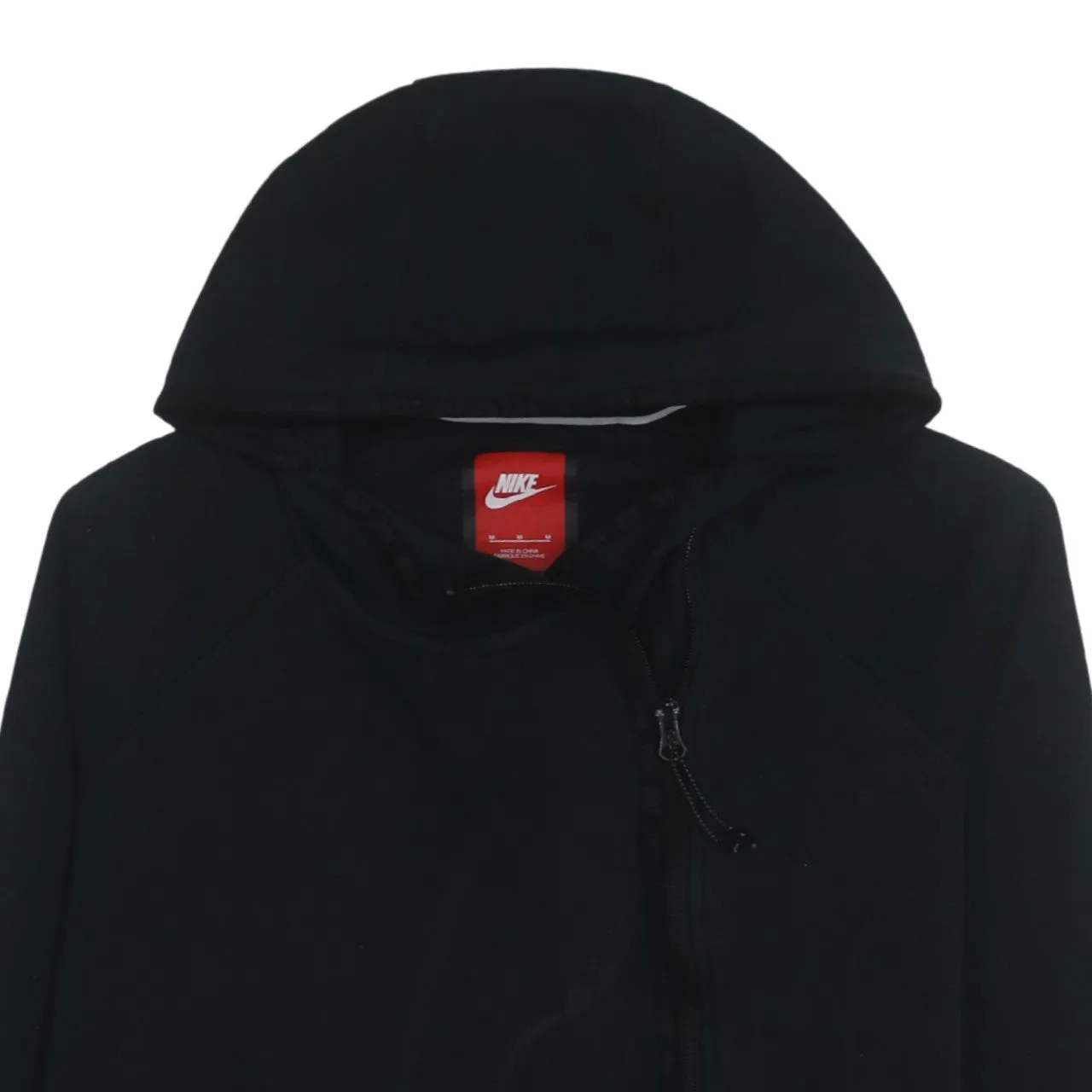 Nike 90's Swoosh Full Zip Up Hoodie Medium Black sold by Vintage Club product image thumbnail 3
