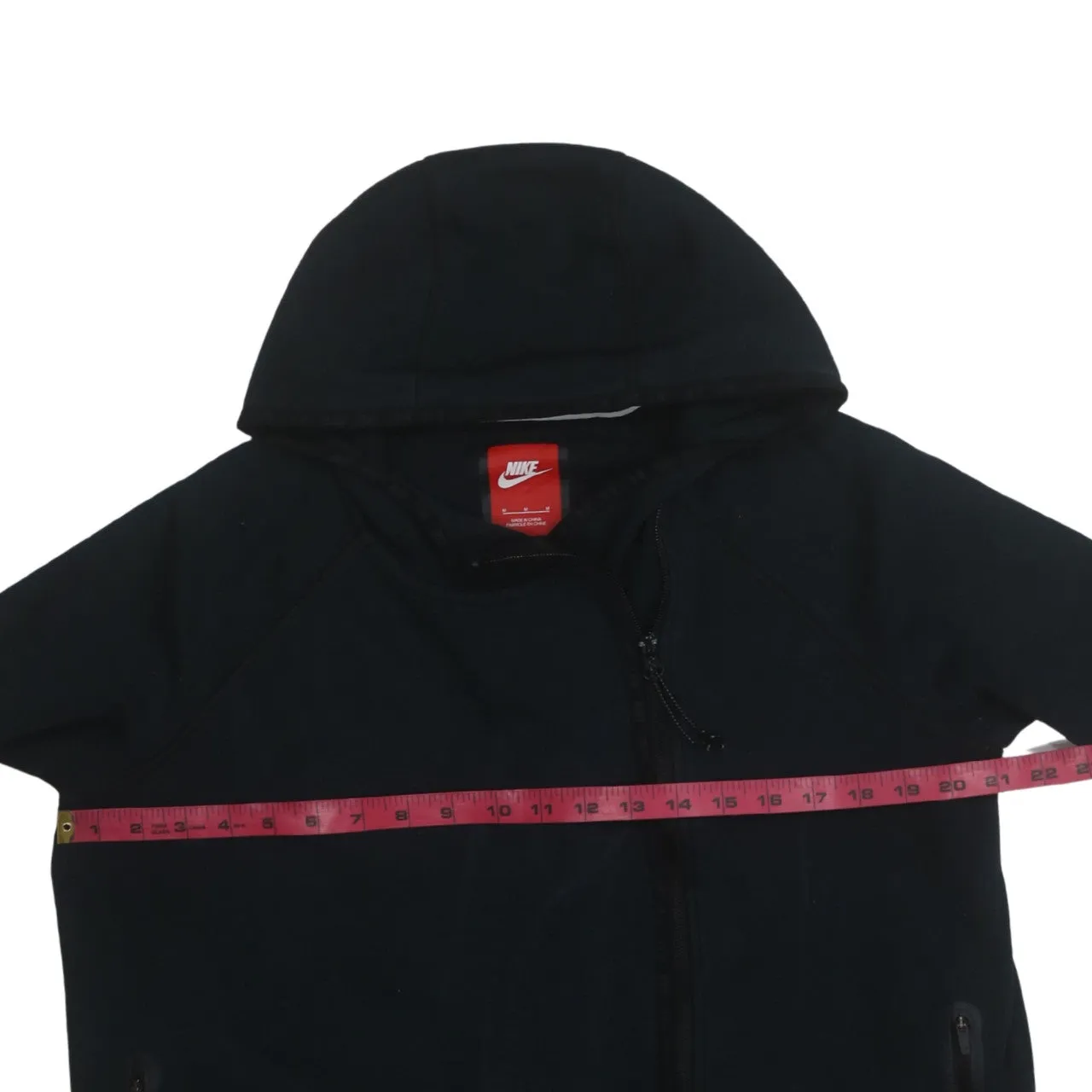 Nike 90's Swoosh Full Zip Up Hoodie Medium Black sold by Vintage Club product image thumbnail 5