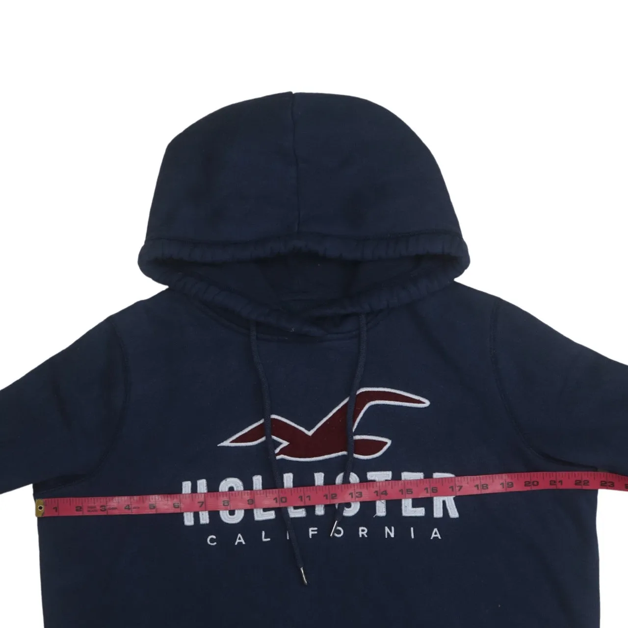Hollister 90's Spellout Pullover Hoodie Medium Navy Blue sold by Vintage Club product image thumbnail 5
