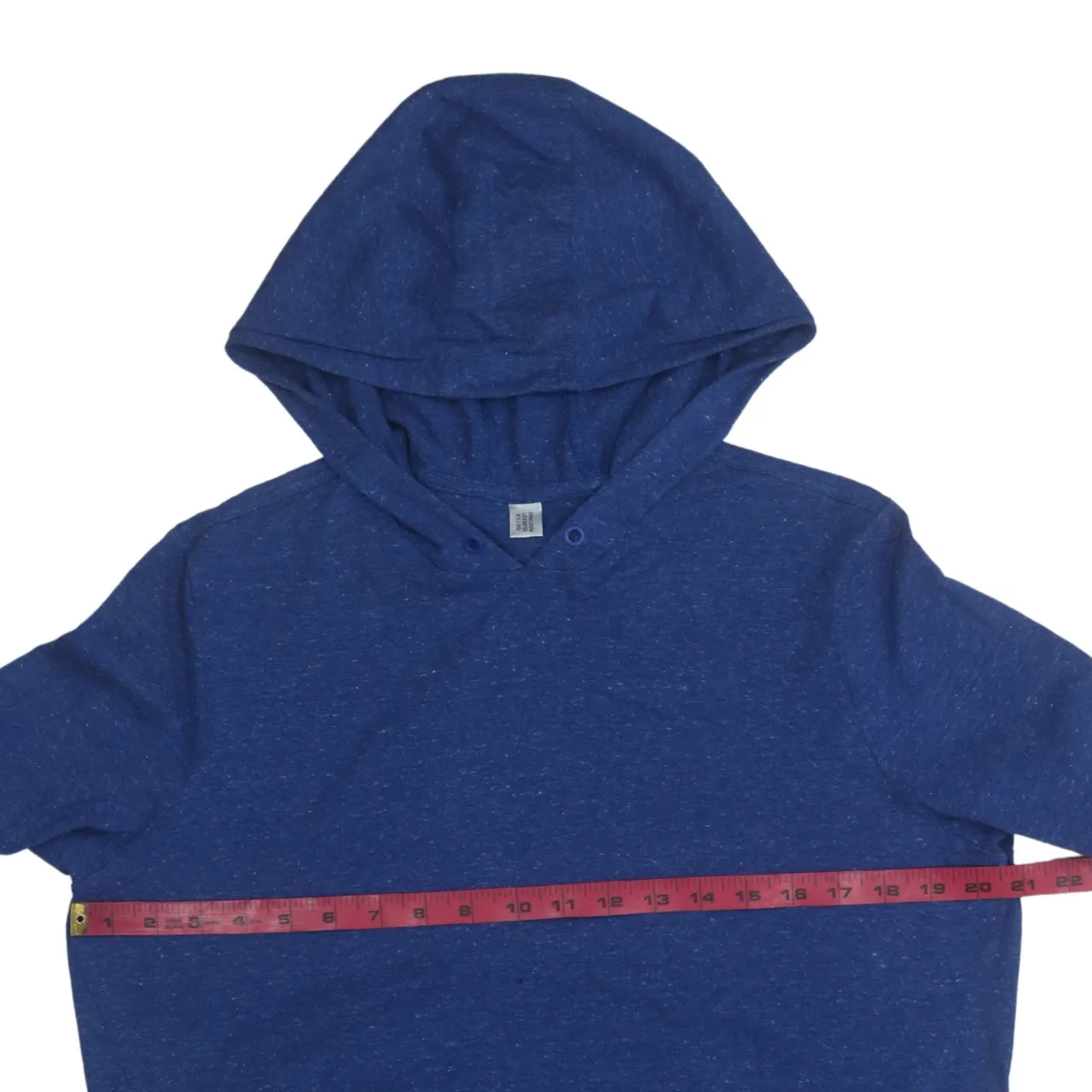 Adidas 90's Drawstring Pockets Pullover Hoodie Small Blue sold by Vintage Club product image thumbnail 5