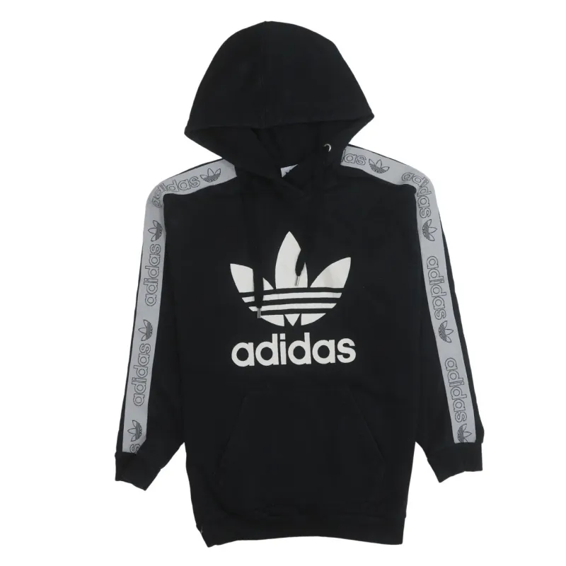 Adidas 90's Spellout Pullover Hoodie Medium  Black sold by Vintage Club