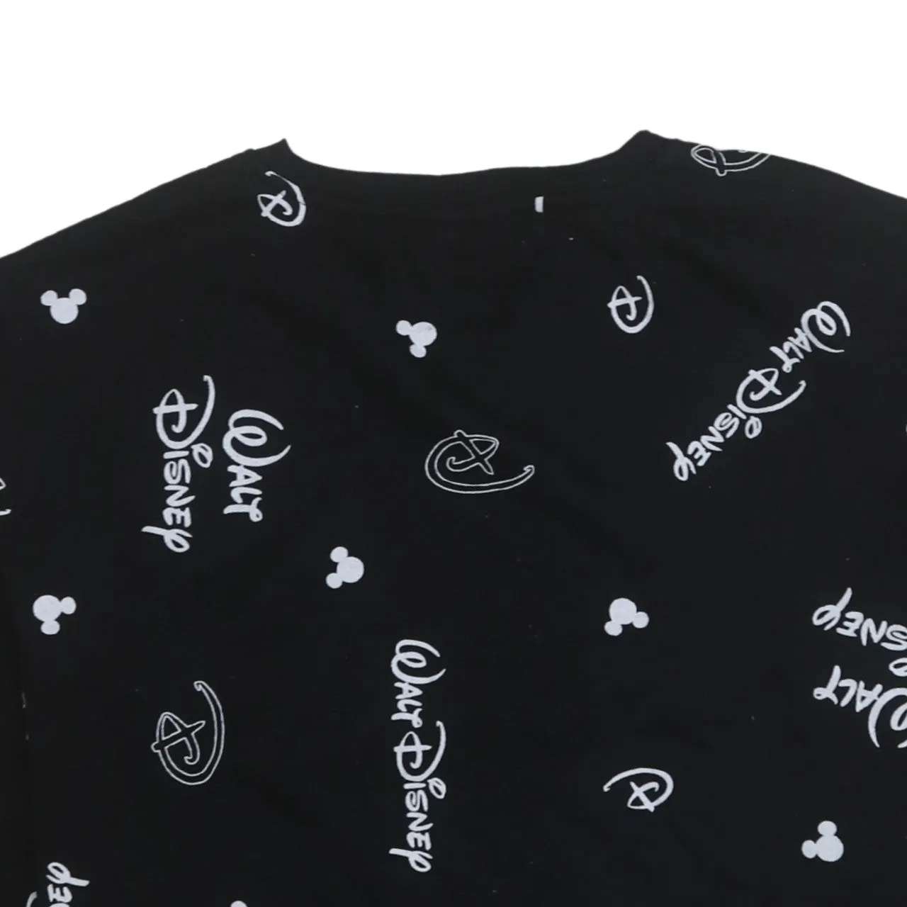 Disney 90's Plain Crew Neck Sweatshirt Medium Black sold by Vintage Club product image thumbnail 3