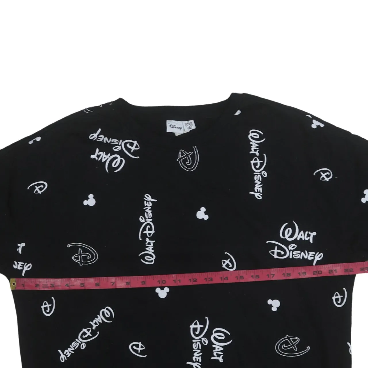 Disney 90's Plain Crew Neck Sweatshirt Medium Black sold by Vintage Club product image thumbnail 5