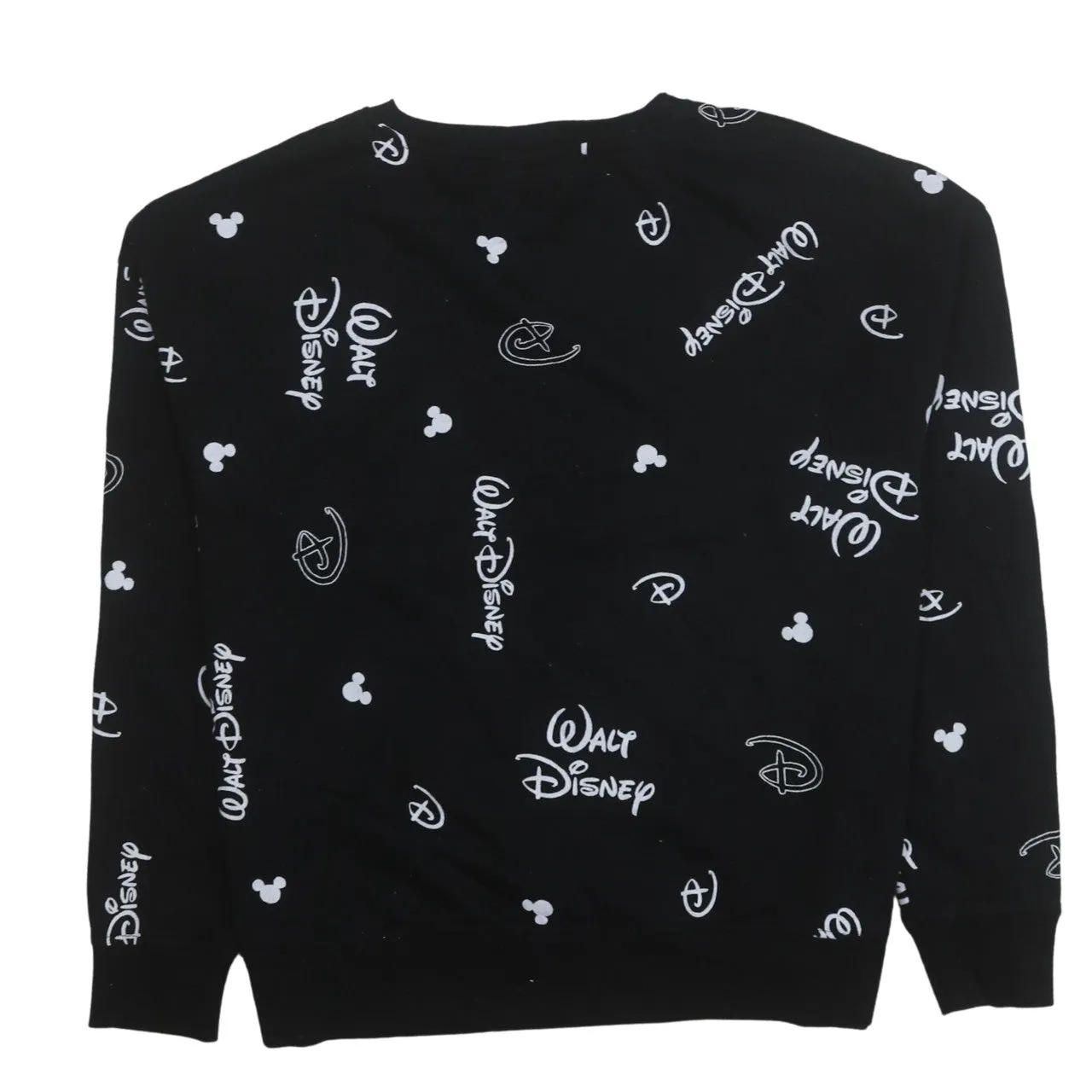 Disney 90's Plain Crew Neck Sweatshirt Medium Black sold by Vintage Club product image thumbnail 2