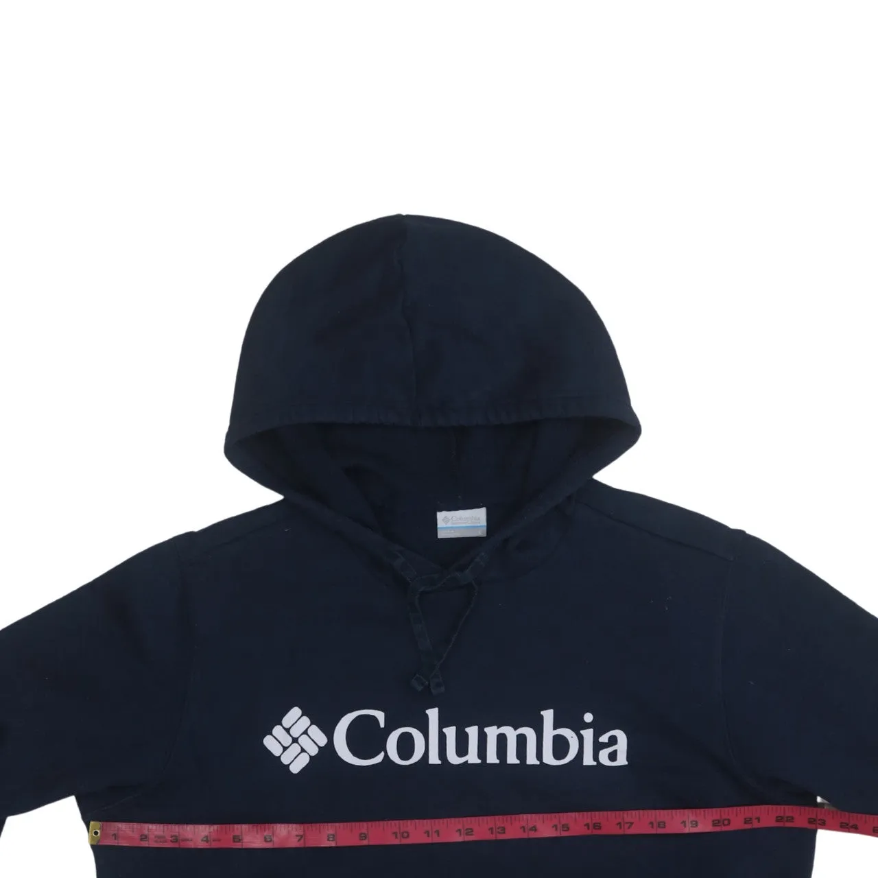 Columbia Navy Blue Hoodie Women’s Large Printed Logo Front Pocket Pullover Sweatshirt sold by Vintage Club product image thumbnail 5