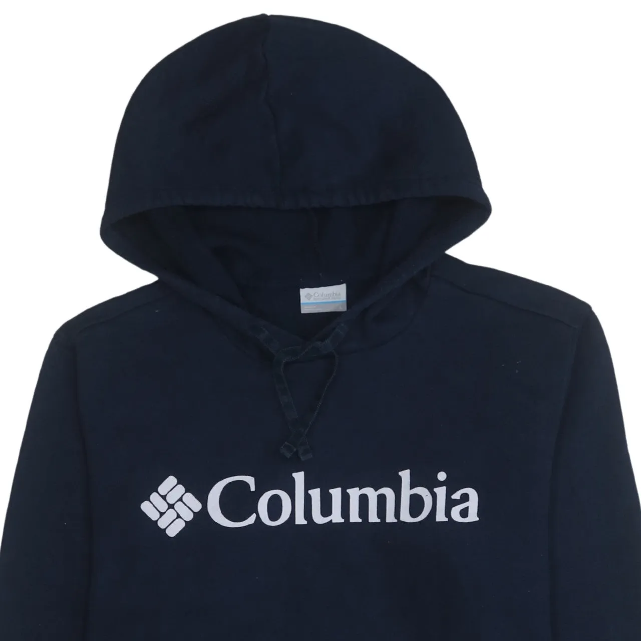 Columbia Navy Blue Hoodie Women’s Large Printed Logo Front Pocket Pullover Sweatshirt sold by Vintage Club product image thumbnail 3