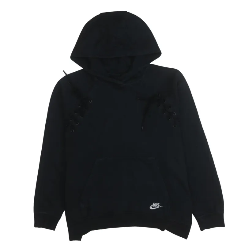 Nike 90's Swoosh Pullover Hoodie Medium Black sold by Vintage Club