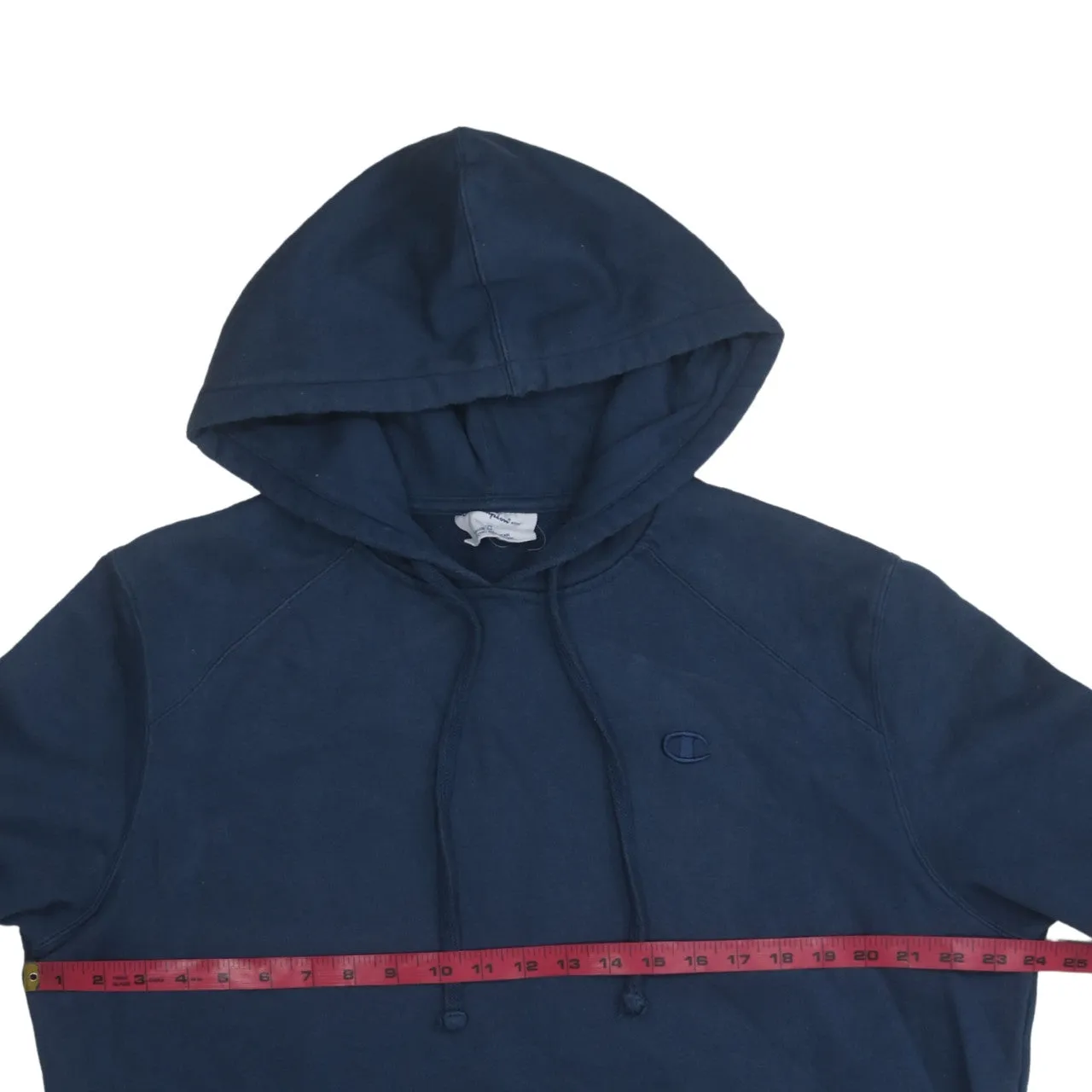 Champion 90's Drawstring Pockets Pullover Hoodie Large Navy Blue sold by Vintage Club product image thumbnail 5