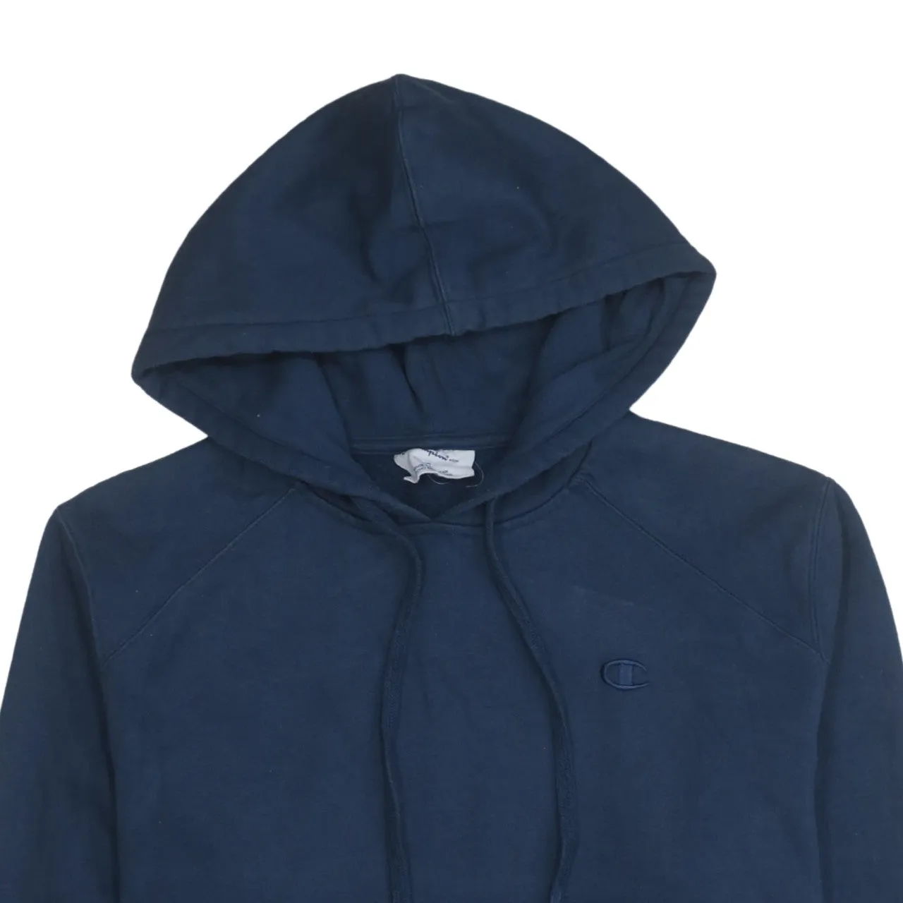 Champion 90's Drawstring Pockets Pullover Hoodie Large Navy Blue sold by Vintage Club product image thumbnail 3