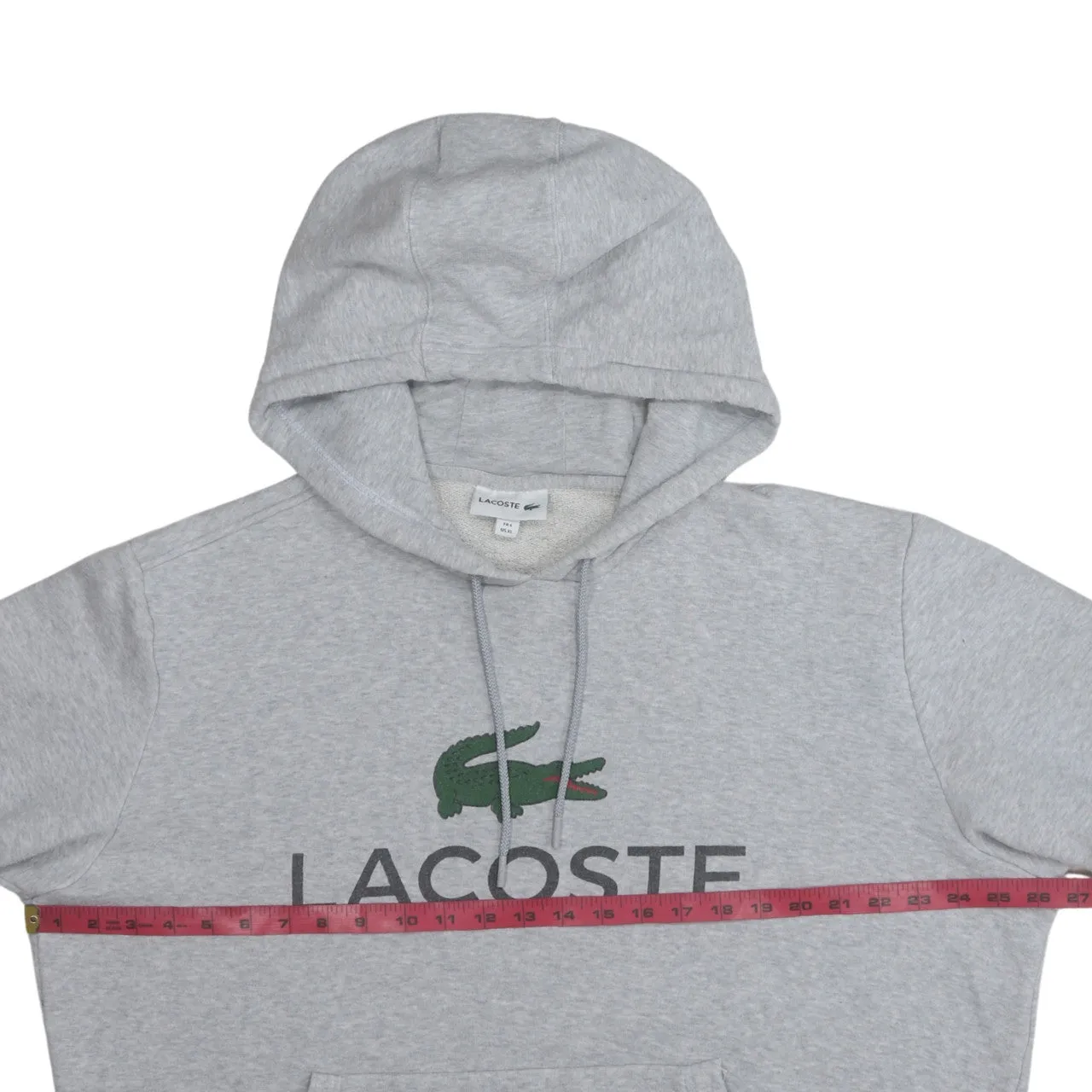 Lacoste 90's Spellout Pullover Hoodie XLarge Grey sold by Vintage Club product image thumbnail 5