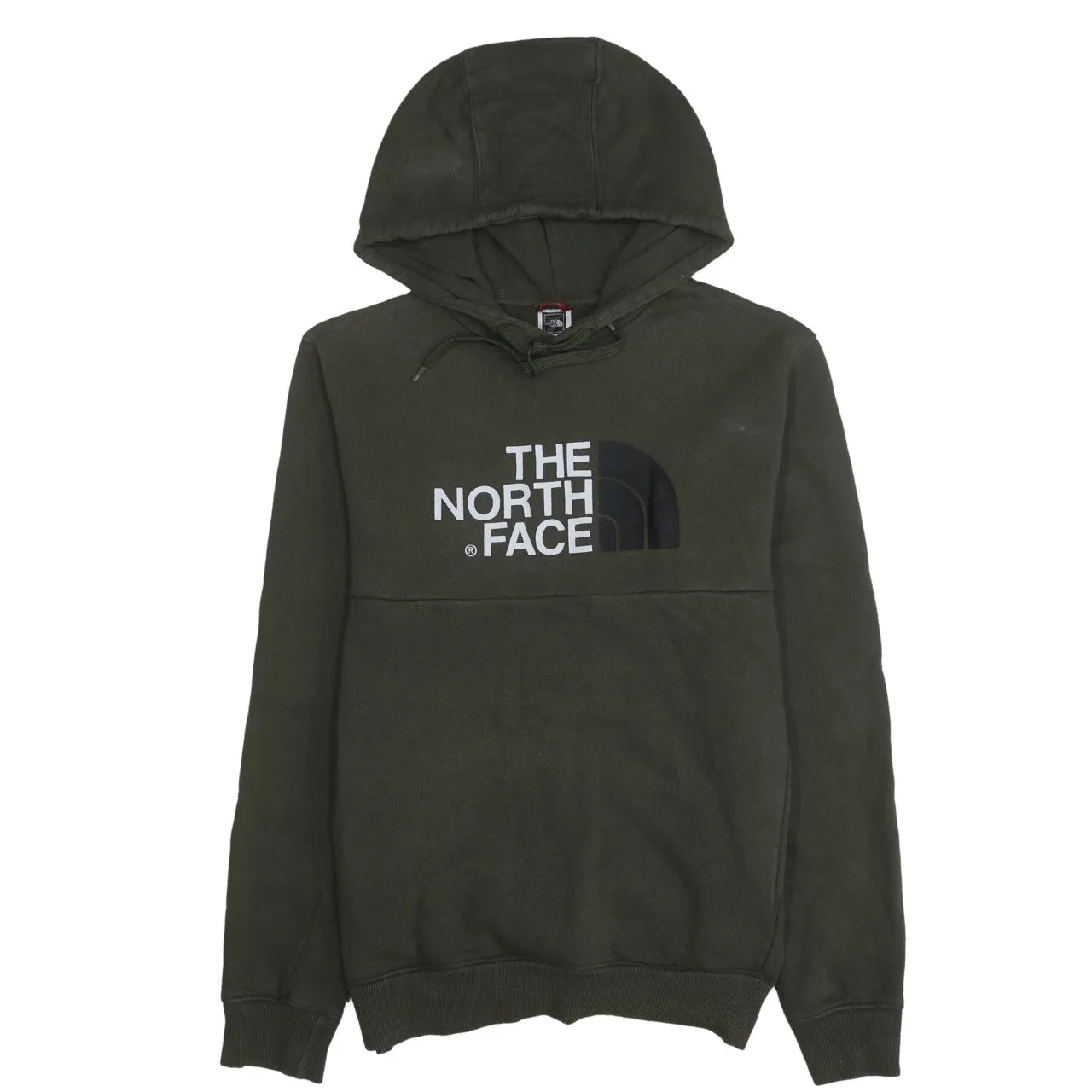 The North Face 90's Spellout Pullover Hoodie Medium Green sold by Vintage Club