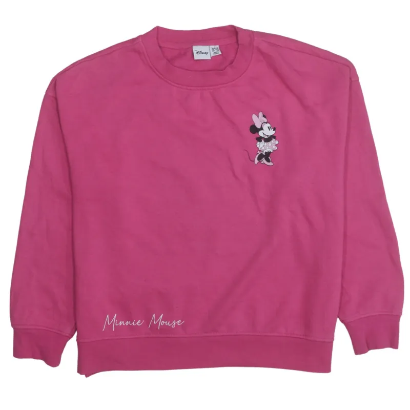 Disney 90's Minnie Mouse Crew Neck Sweatshirt Small Pink sold by Vintage Club