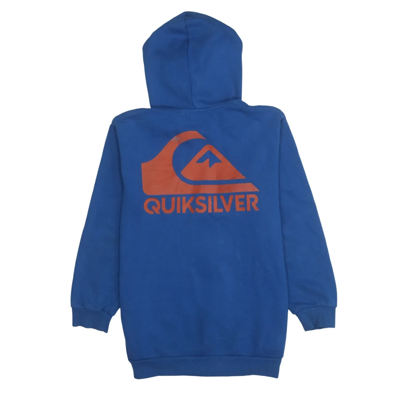 QuikSilver 90's Drawstring Pockets Full Zip Up Hoodie Medium Blue sold by Vintage Club product image thumbnail 2