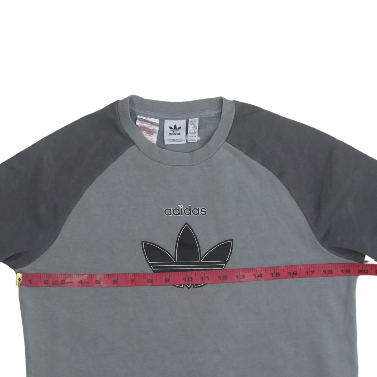 Adidas 90's Spellout Crew Neck Sweatshirt XLarge Grey sold by Vintage Club product image thumbnail 5