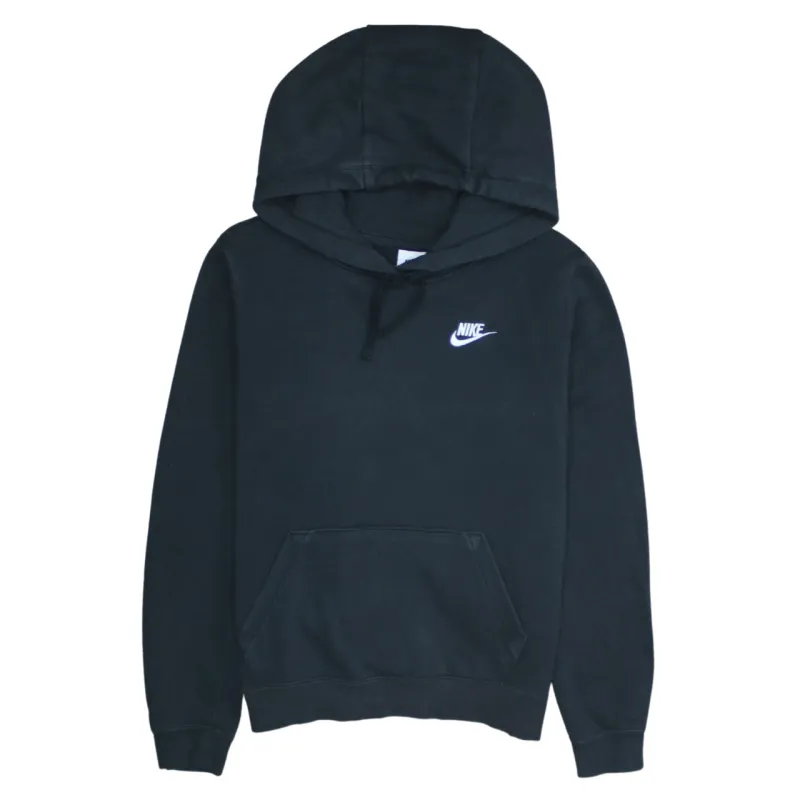 Nike 90's Swoosh Pullover Hoodie Small Black sold by Vintage Club