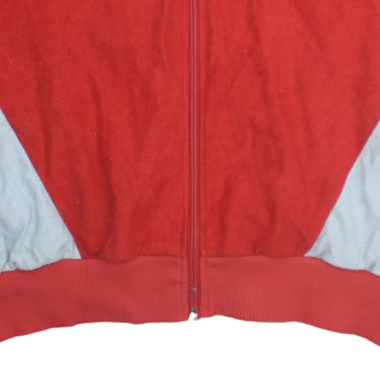 Adidas Red Full Zip Sweatshirt Men's XLarge Trefoil Embroidered Logo Colour Block Track Top sold by Vintage Club product image thumbnail 4