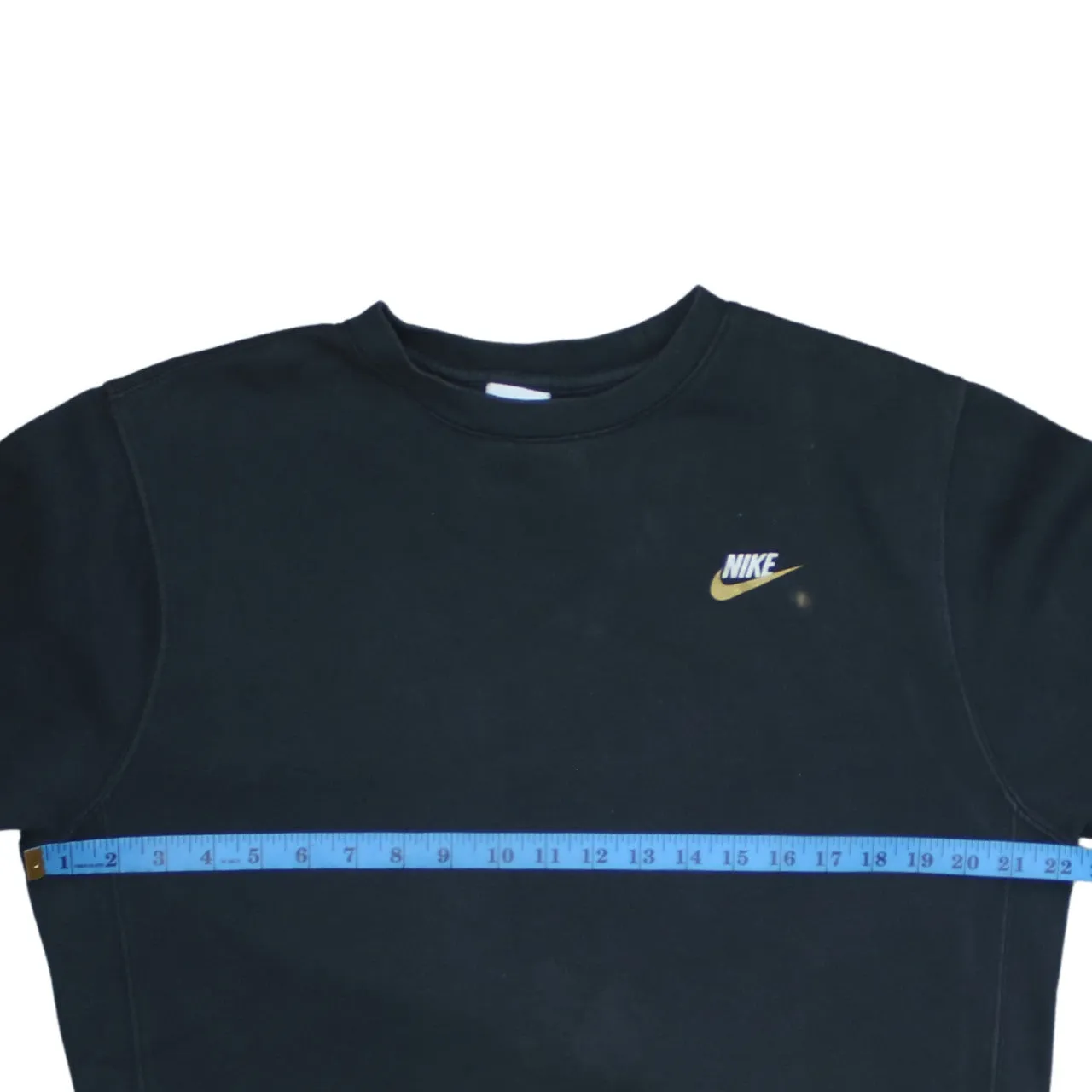 Nike 90's Swoosh Crew Neck Sweatshirt Small Black sold by Vintage Club product image thumbnail 5