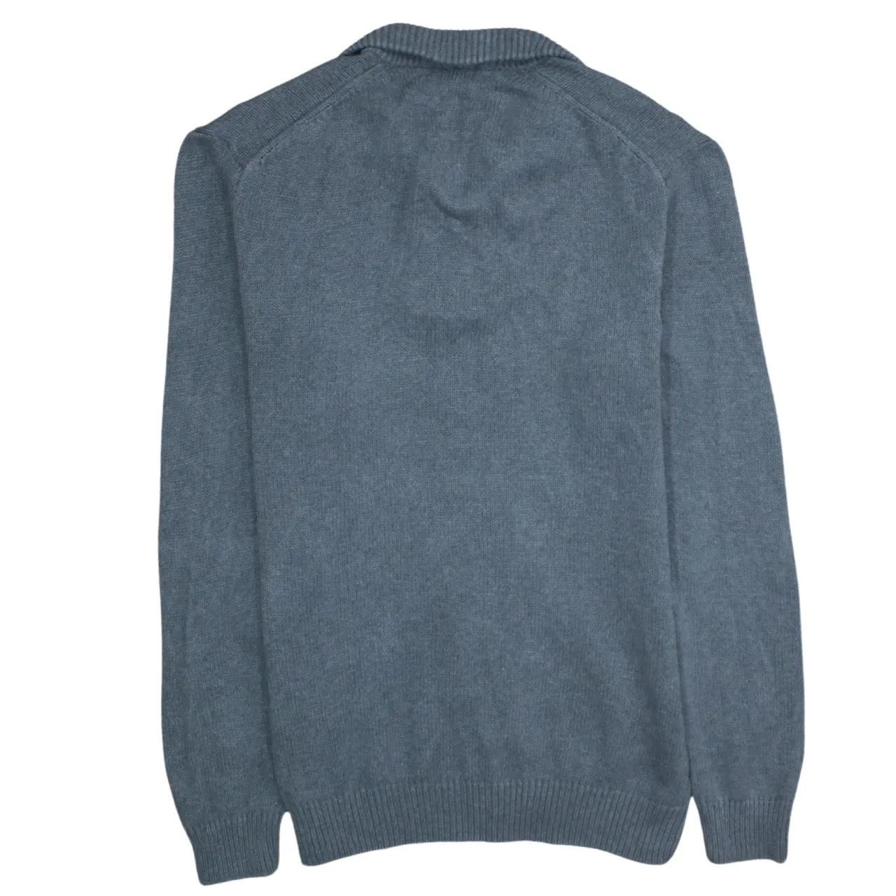 U.S Polo Assn Grey Half Zip Jumper Women's Large Embroidered Chest Logo Knit Sweater sold by Vintage Club product image thumbnail 2