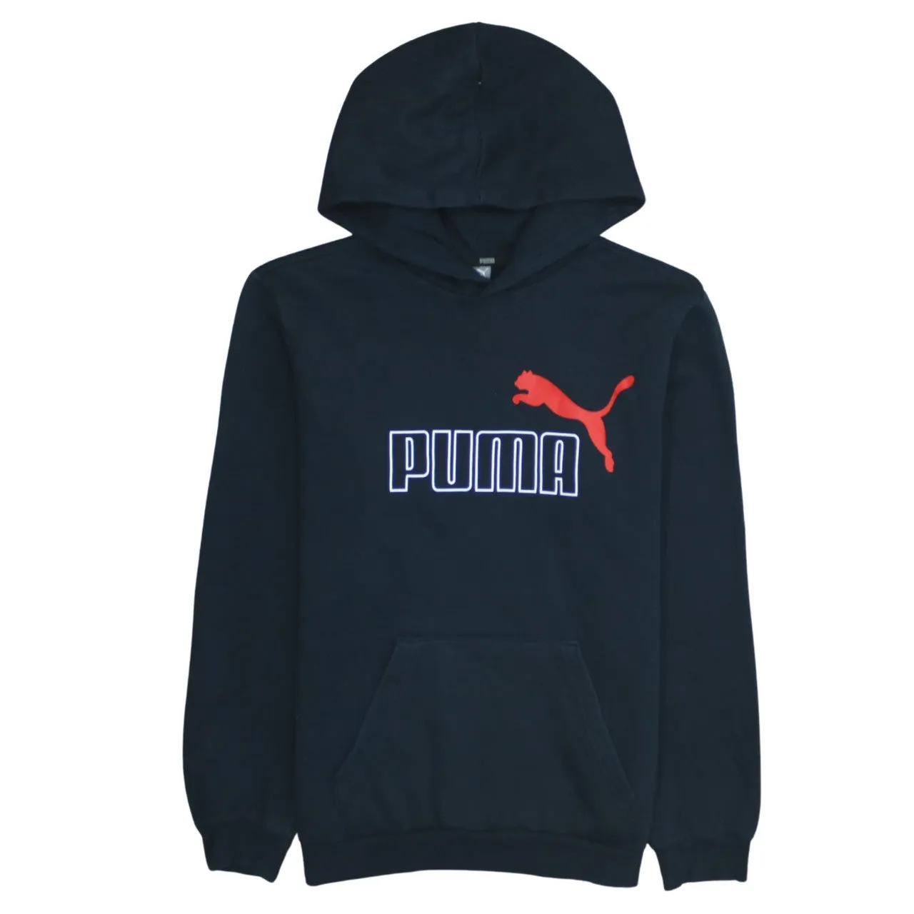Puma 90's Spellout Pullover Hoodie XLarge Black sold by Vintage Club