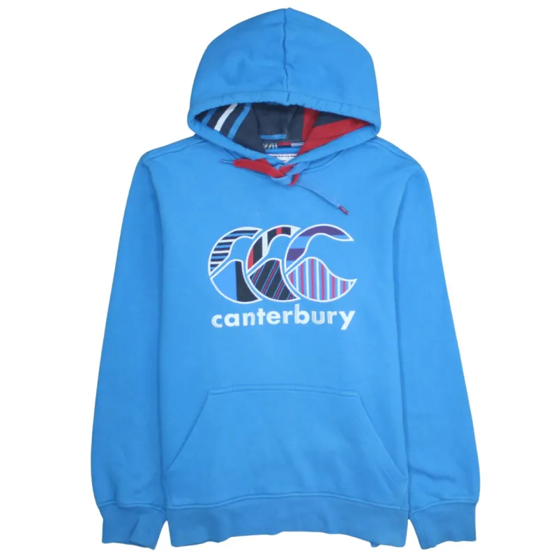 CANTERBURY 90's Spellout Pullover Hoodie XLarge Blue sold by Vintage Club