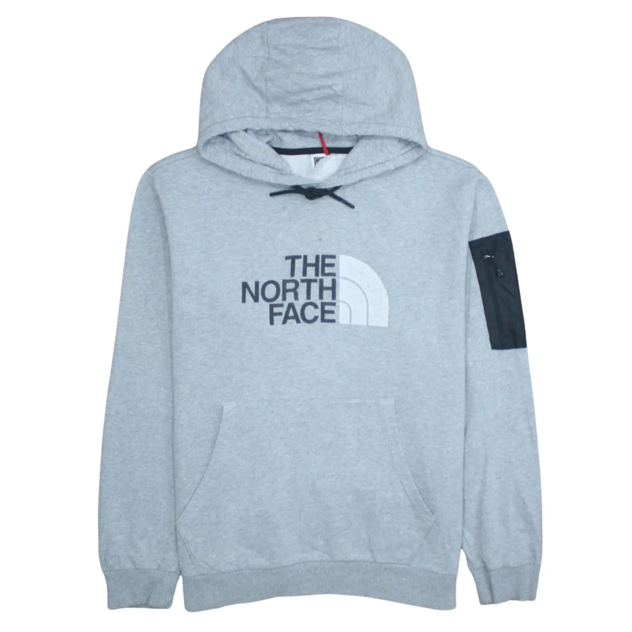 The North Face 90's Spellout Pullover Hoodie XLarge Grey sold by Vintage Club