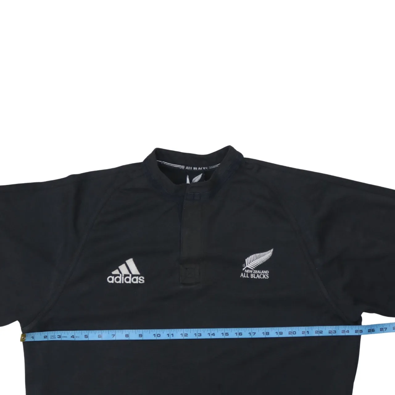 Adidas 90's Long Sleeve Quarter Button Polo Shirt XLarge Black sold by Vintage Club product image thumbnail 5