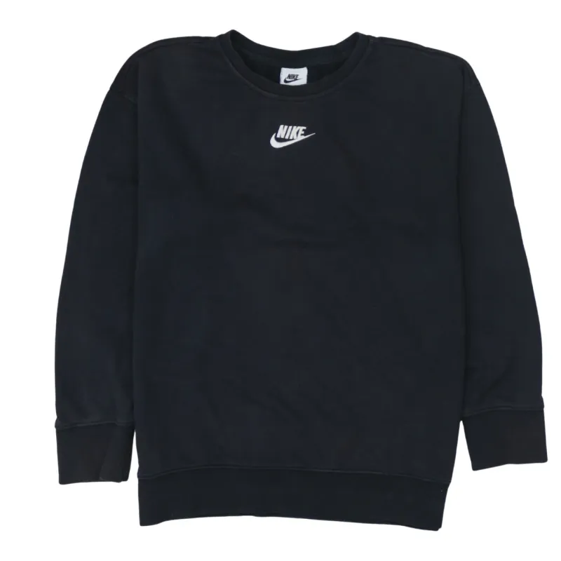 Nike 90's Center Middle Swoosh Crew Neck Sweatshirt XLarge Black sold by Vintage Club
