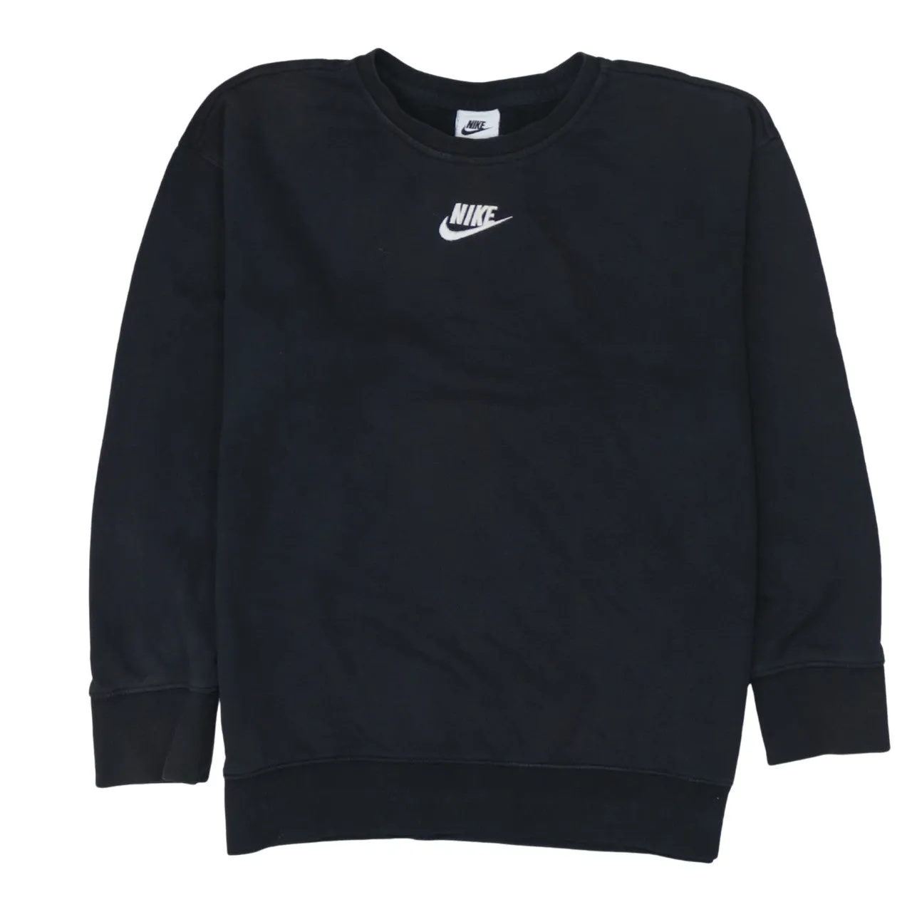 Nike 90's Center Middle Swoosh Crew Neck Sweatshirt XLarge Black sold by Vintage Club
