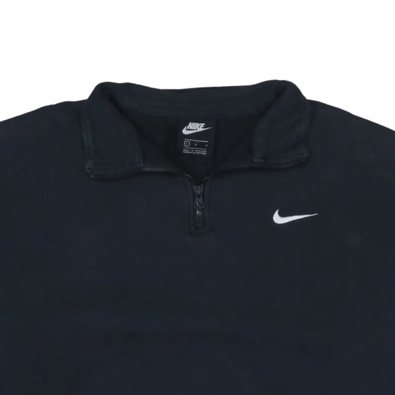 Nike 90's Swoosh Quarter Zip Sweatshirt Large Black sold by Vintage Club product image thumbnail 3