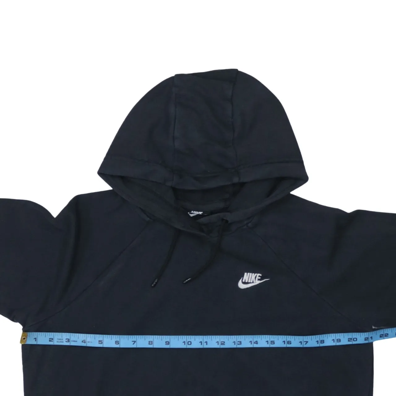 Nike 90's Swoosh Pullover Hoodie Medium Black sold by Vintage Club product image thumbnail 5