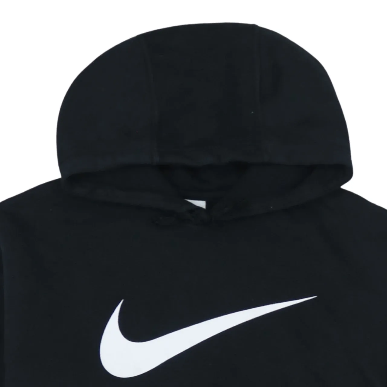Nike 90's Center Middle Swoosh Pullover Hoodie Medium Black sold by Vintage Club product image thumbnail 3
