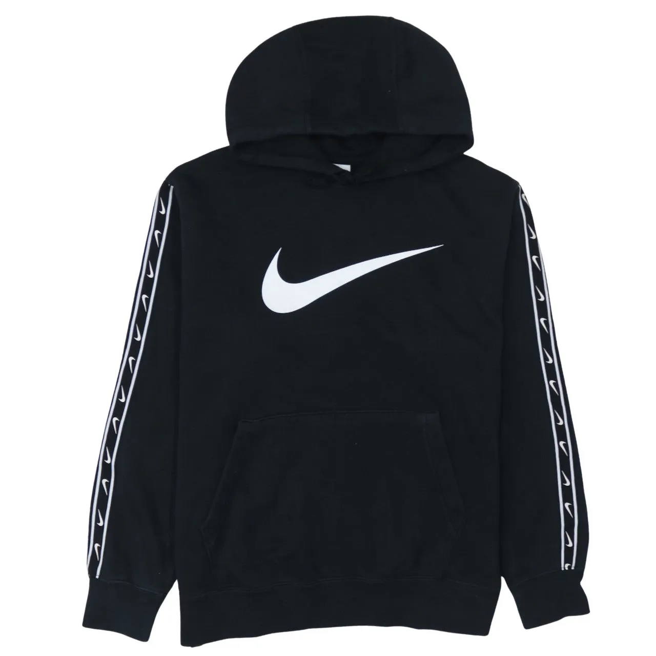 Nike 90's Center Middle Swoosh Pullover Hoodie Medium Black sold by Vintage Club