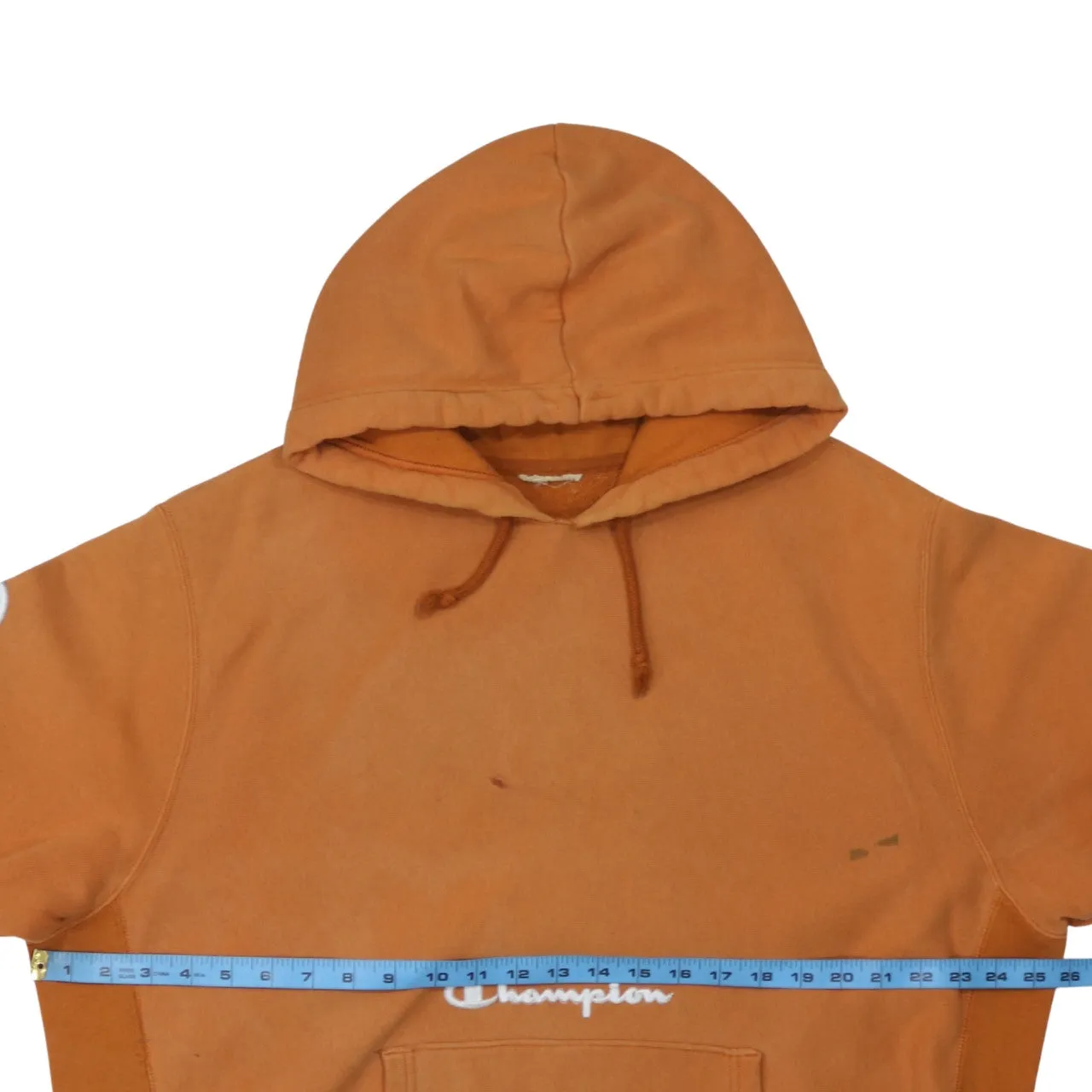 Champion 90's Drawstring Pockets Pullover Hoodie XLarge Orange sold by Vintage Club product image thumbnail 5