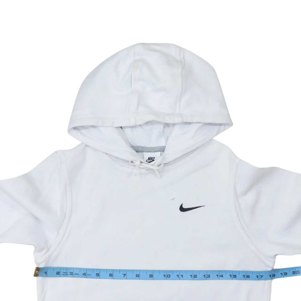 Nike 90's Swoosh Pullover Hoodie XSmall White sold by Vintage Club product image thumbnail 5