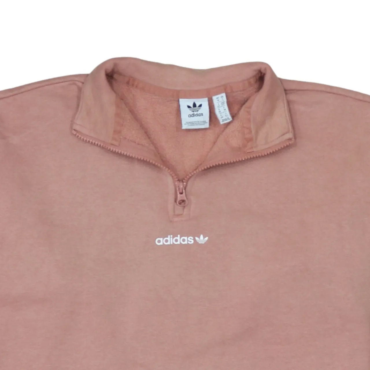 Adidas 90's Lightweight Quarter Zip Sweatshirt Small Pink sold by Vintage Club product image thumbnail 3