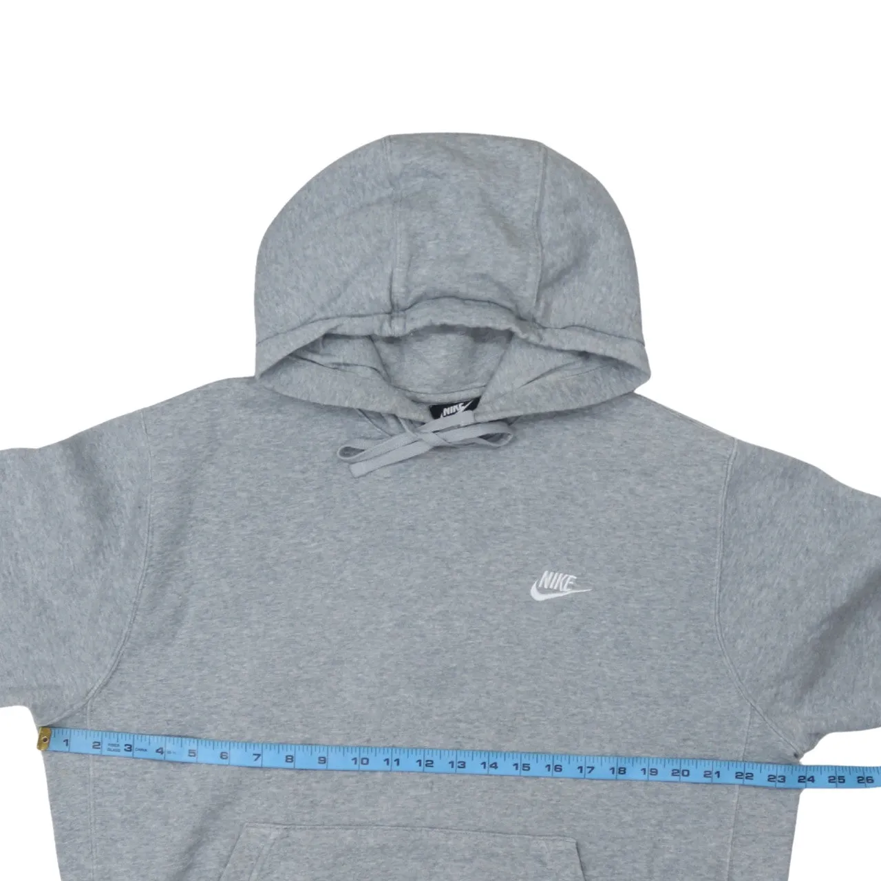 Nike 90's Swoosh Pullover Hoodie Medium Grey sold by Vintage Club product image thumbnail 5
