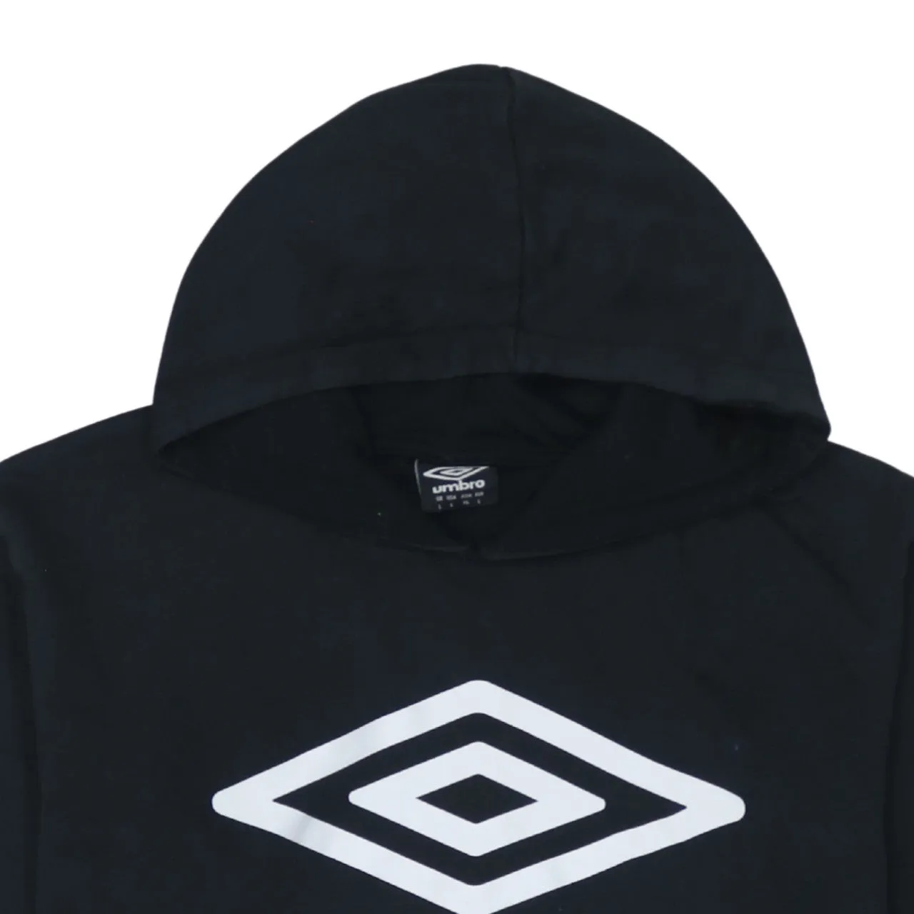 Umbro 90's Spellout Pullover Hoodie Large Black sold by Vintage Club product image thumbnail 3